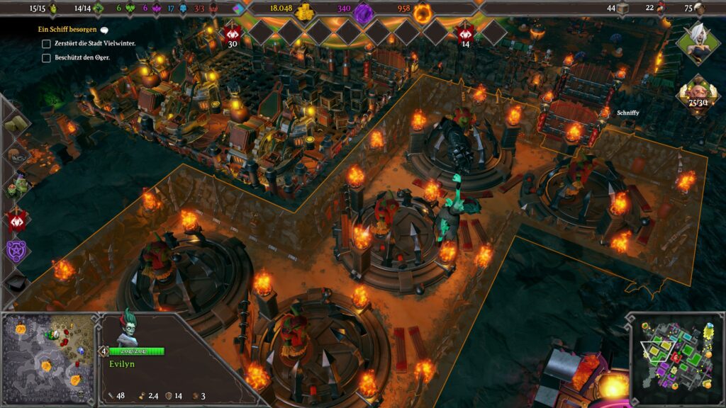 Dungeon Ansicht einer Arena in Dungeons 3 