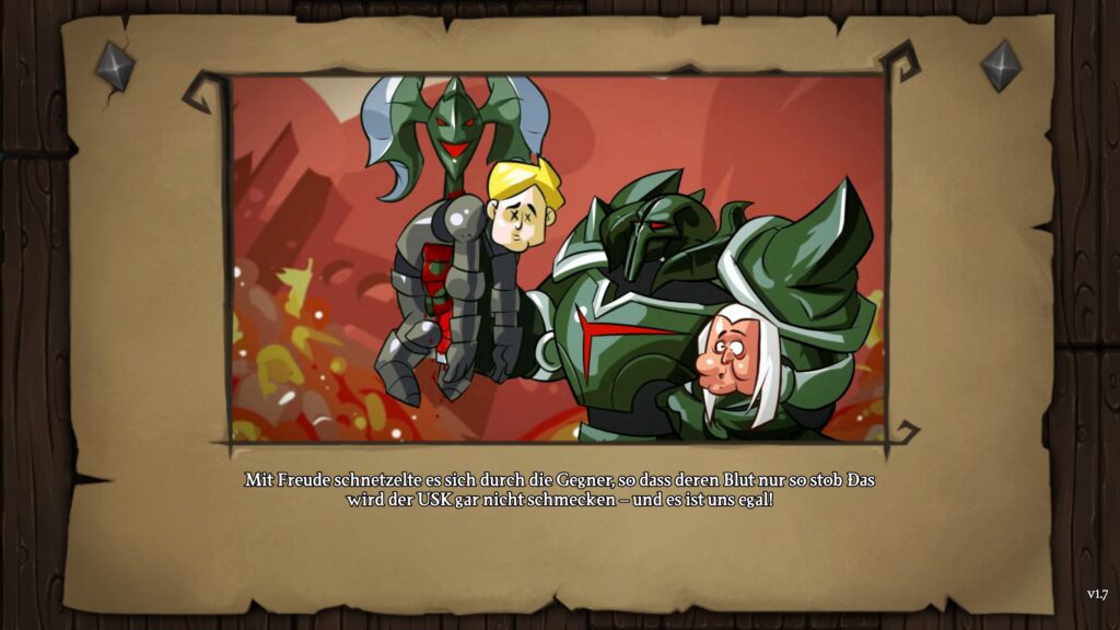 Comichafte Erzählung der Story aus Dungeons 3